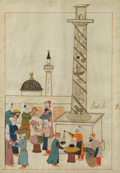 Open-Air Market in a Piazza in Constantinople by Venetian School